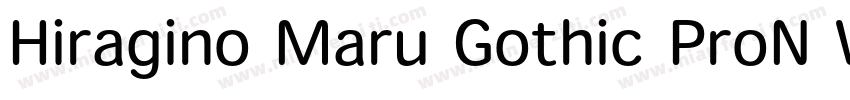 Hiragino Maru Gothic ProN W4字体转换